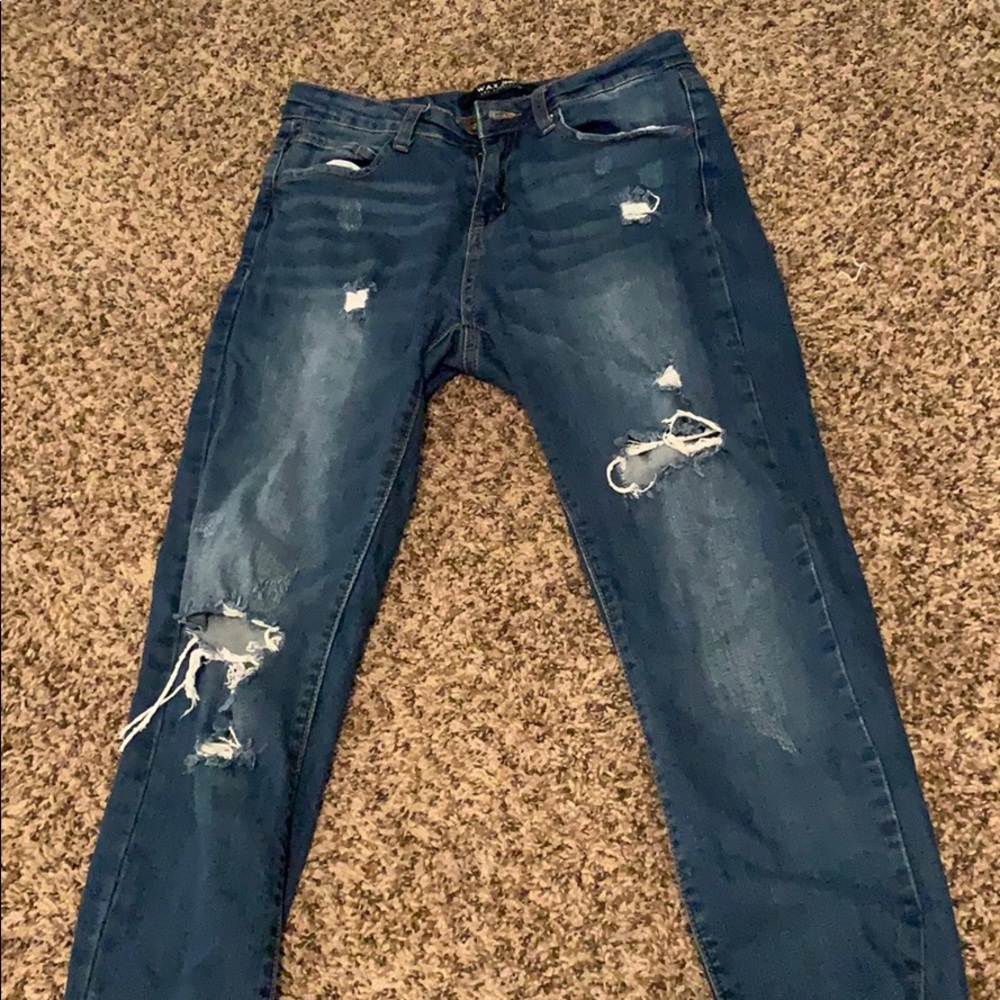 skinny ripped jeans